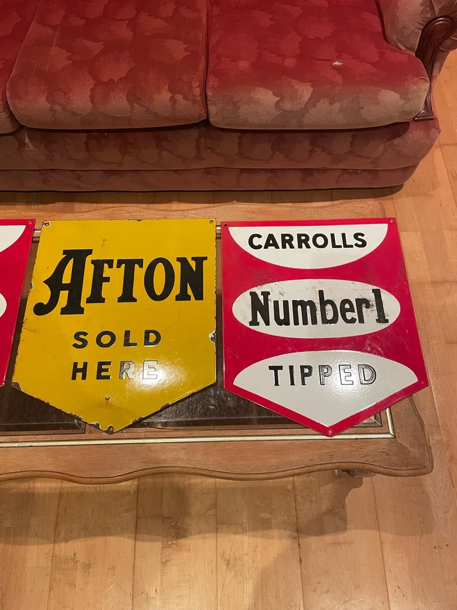 Enamel signs