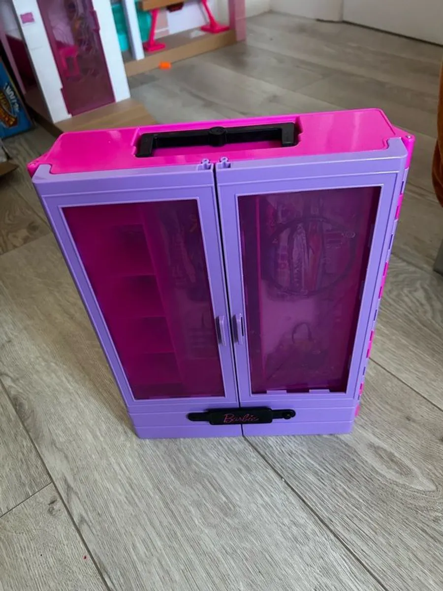 Barbie Dreamhouse and Accessories including Campervan, Aeroplane, Wardrobe and Jeep - Image 3
