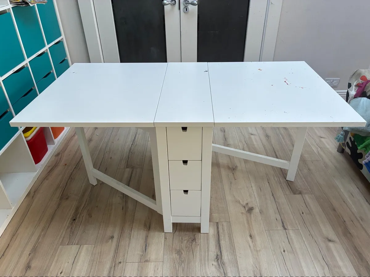 Ikea Norden Gateleg Dining table white - Image 3