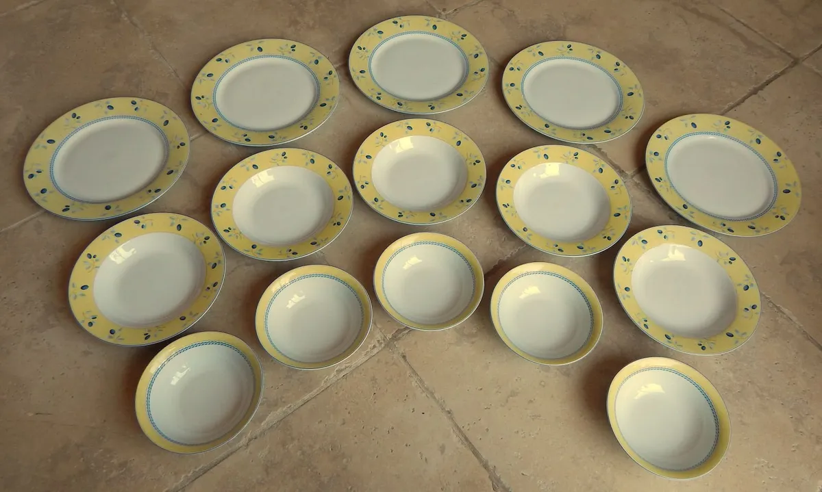 15 Pieces Vintage Royal Doulton Plates & Bowls - Image 1