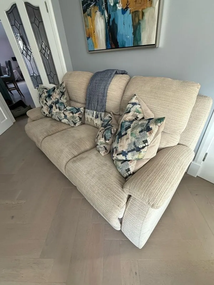 3 & 2 seater  recliner sofa - Image 2