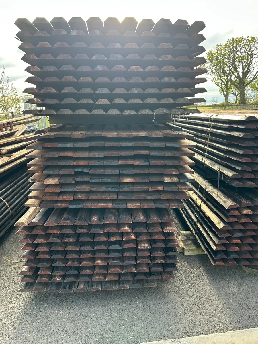 Genuine Creosote treated D Rail Fencing rails - Image 2