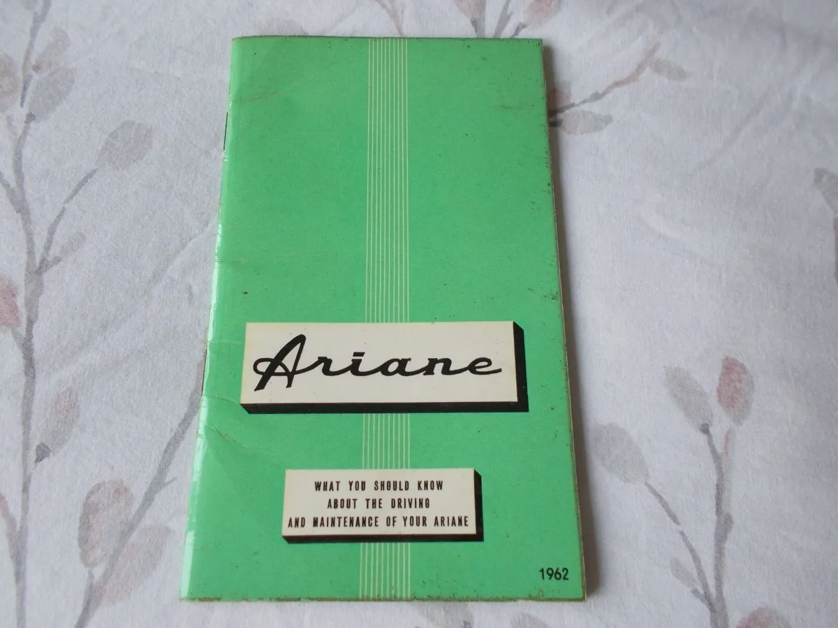 Simca Ariane 1962 Handbook - Image 1