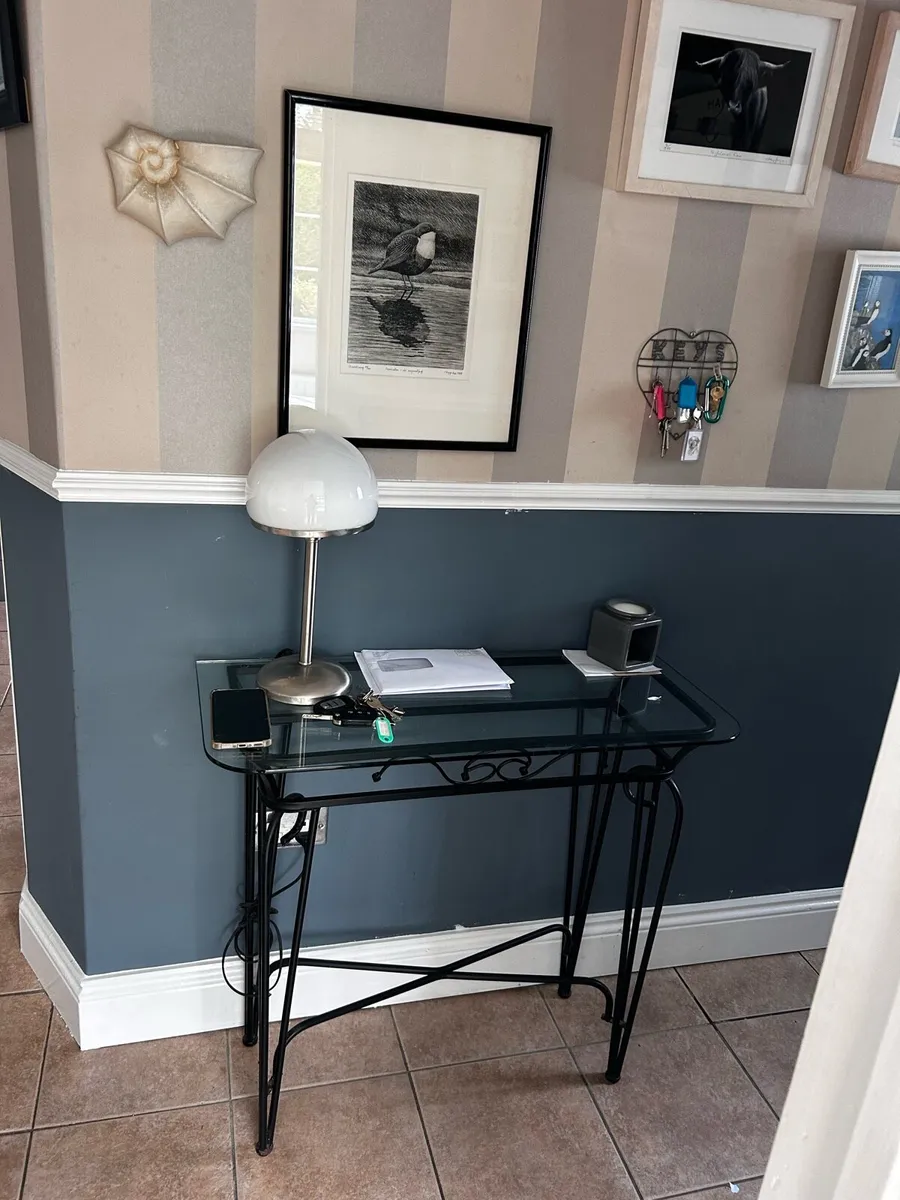 Glass Hall table