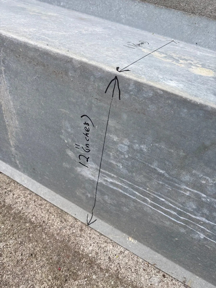 Heavy gauge galvanised door flashing - Image 4