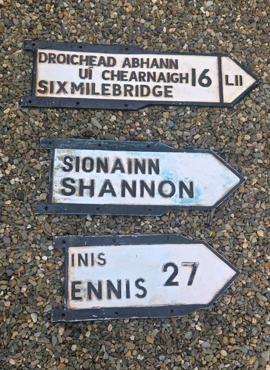 Old  original road  signs  in good condition - Image 1