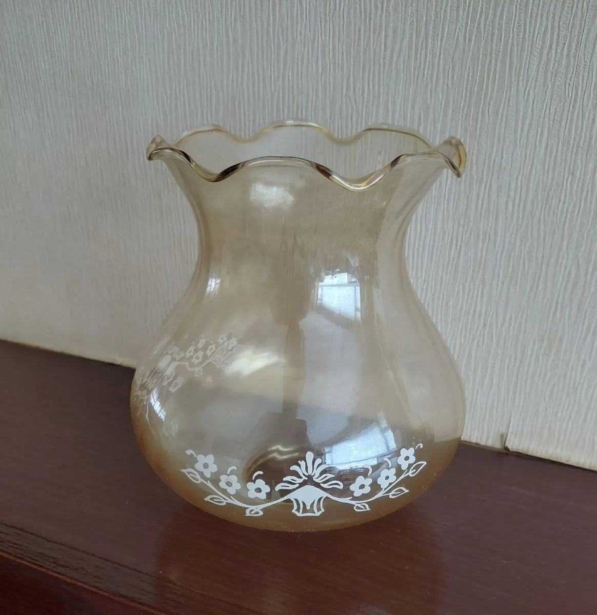Vintage  set of glass shades - Image 1