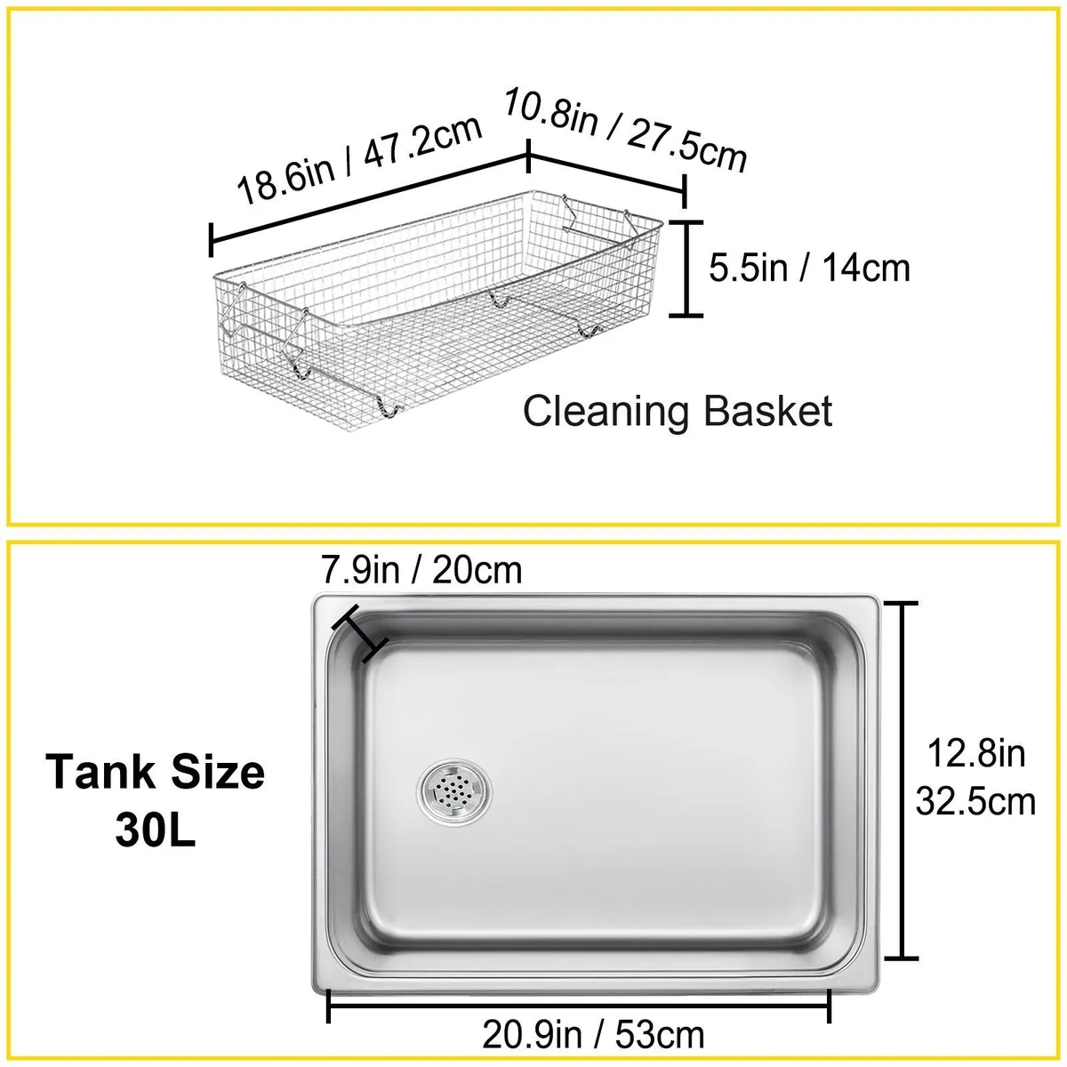 30L Digital Ultrasonic Cleaner – Stainless Steel - Image 2
