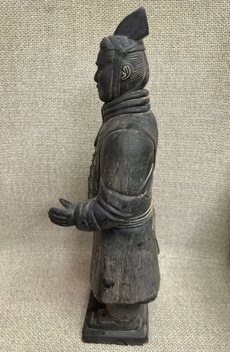 16 Inch Chinese Terracotta Civil General Warrior - Image 3