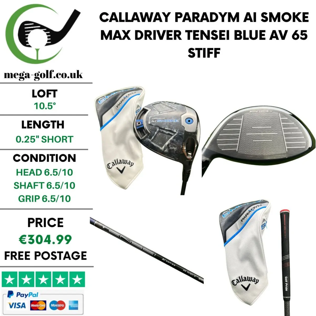 Callaway Paradym Ai Smoke Max Driver / 10.5° - Image 1