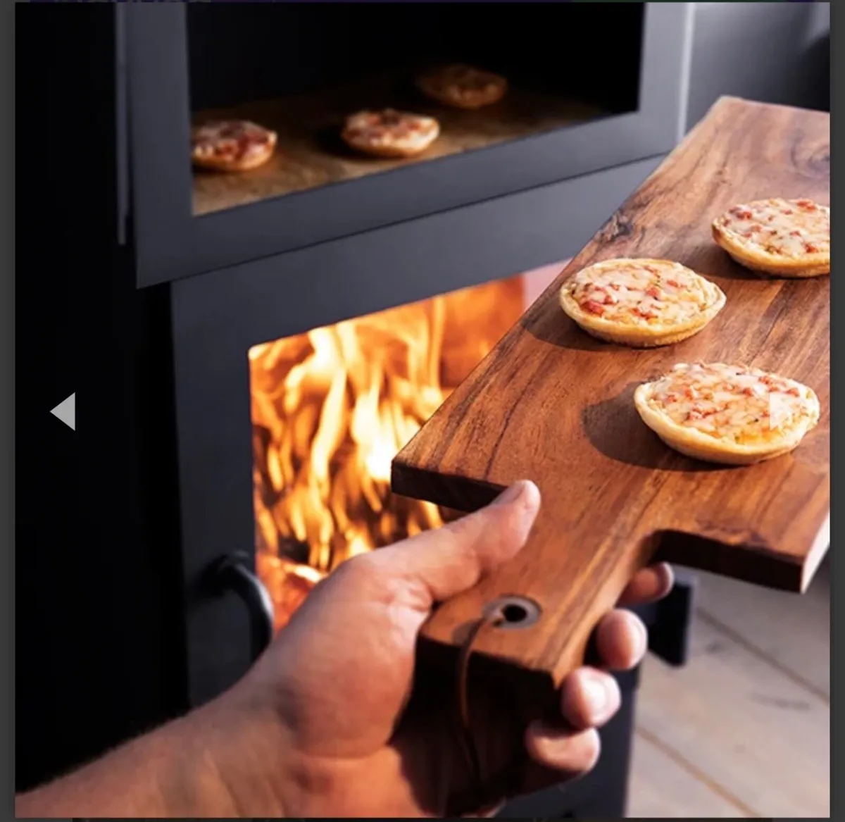 Wood burning stove with oven and double skin flue - Image 3