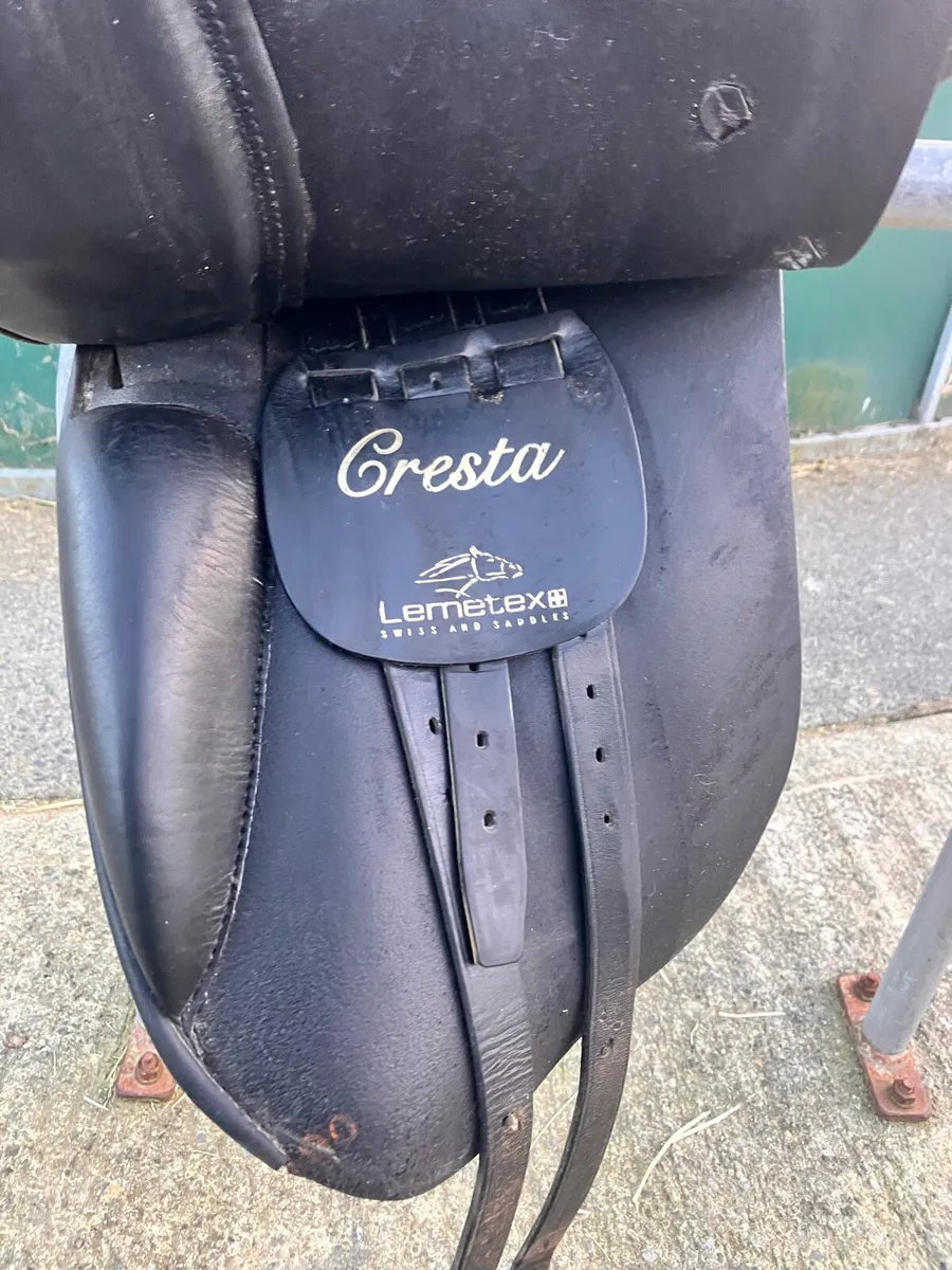 17.5” Lemetex Cresta Dressage Saddle - Image 3