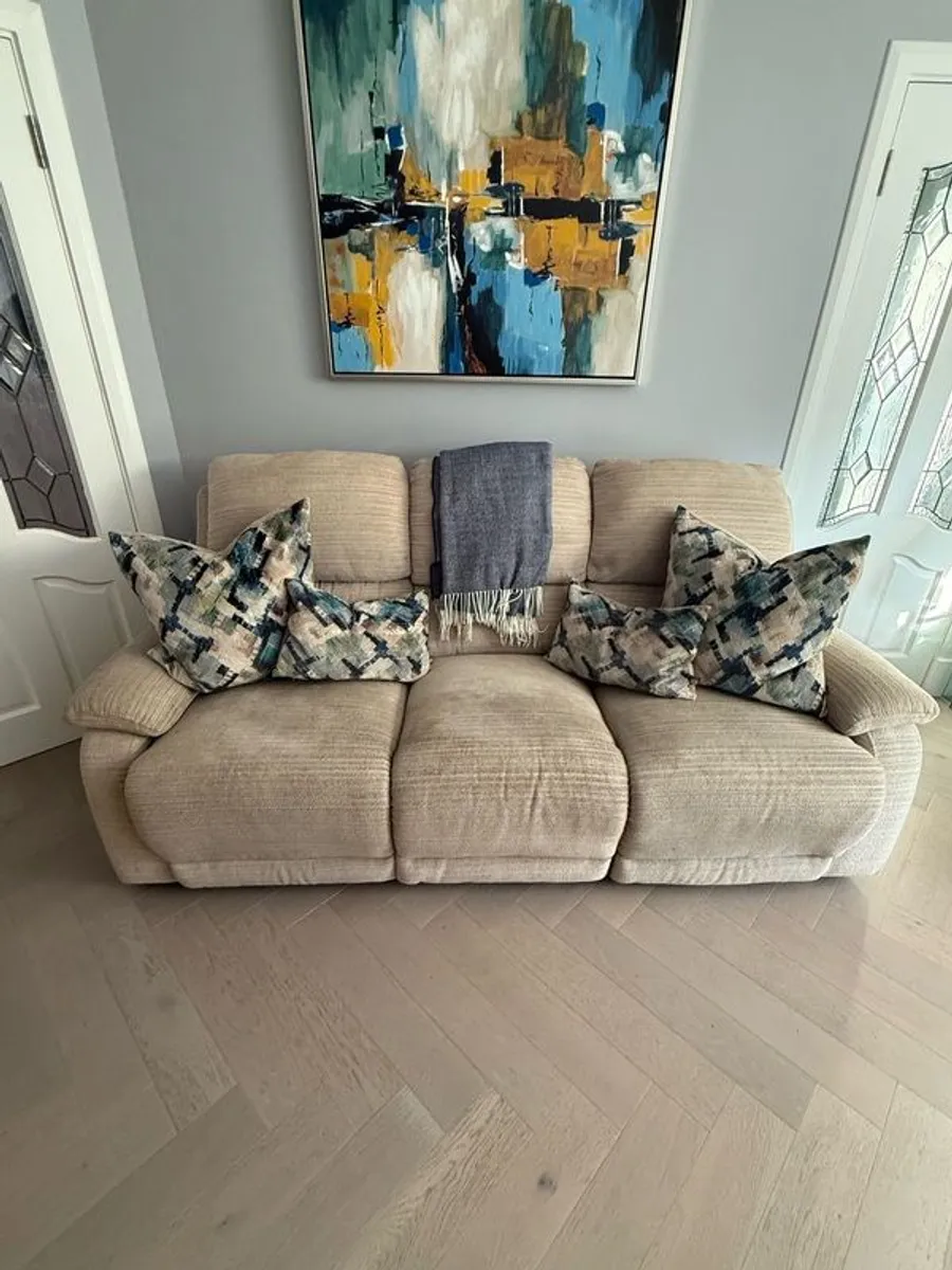 3 & 2 seater  recliner sofa - Image 1
