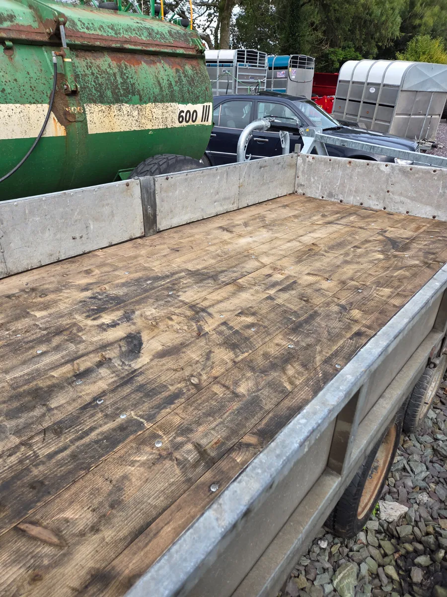 Cronin 12ft tri axle flatbed trailer - Image 4