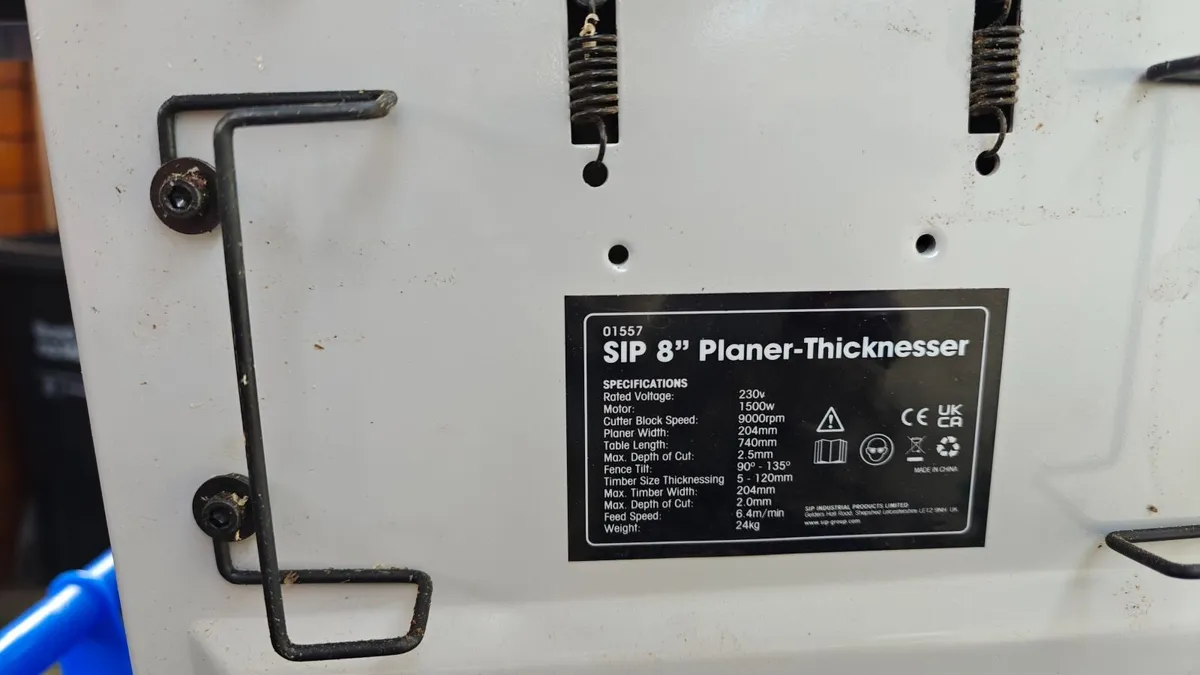 SIP 8" Planer Thicknesser - Image 1