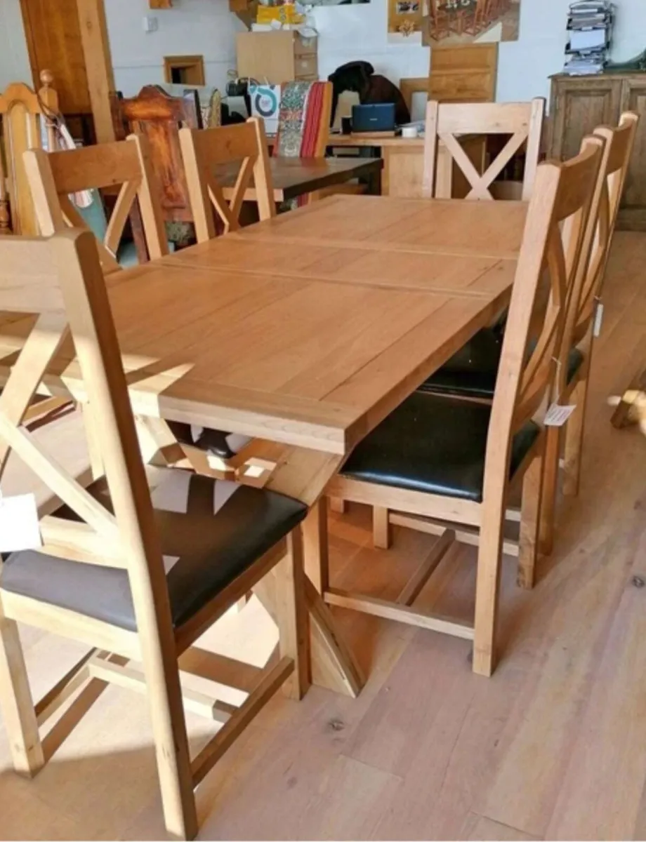 Oak table and chairs
