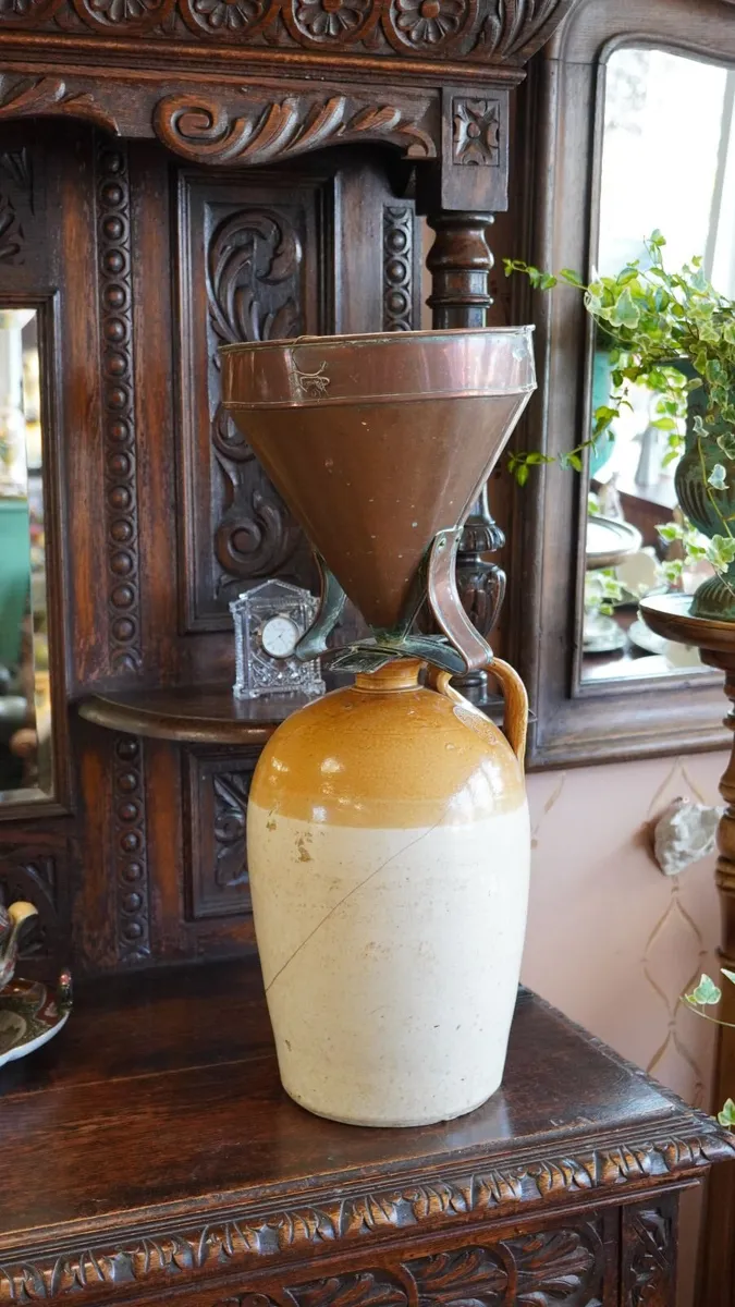 Victorian Copper & Brass Cider Funnel - Image 1