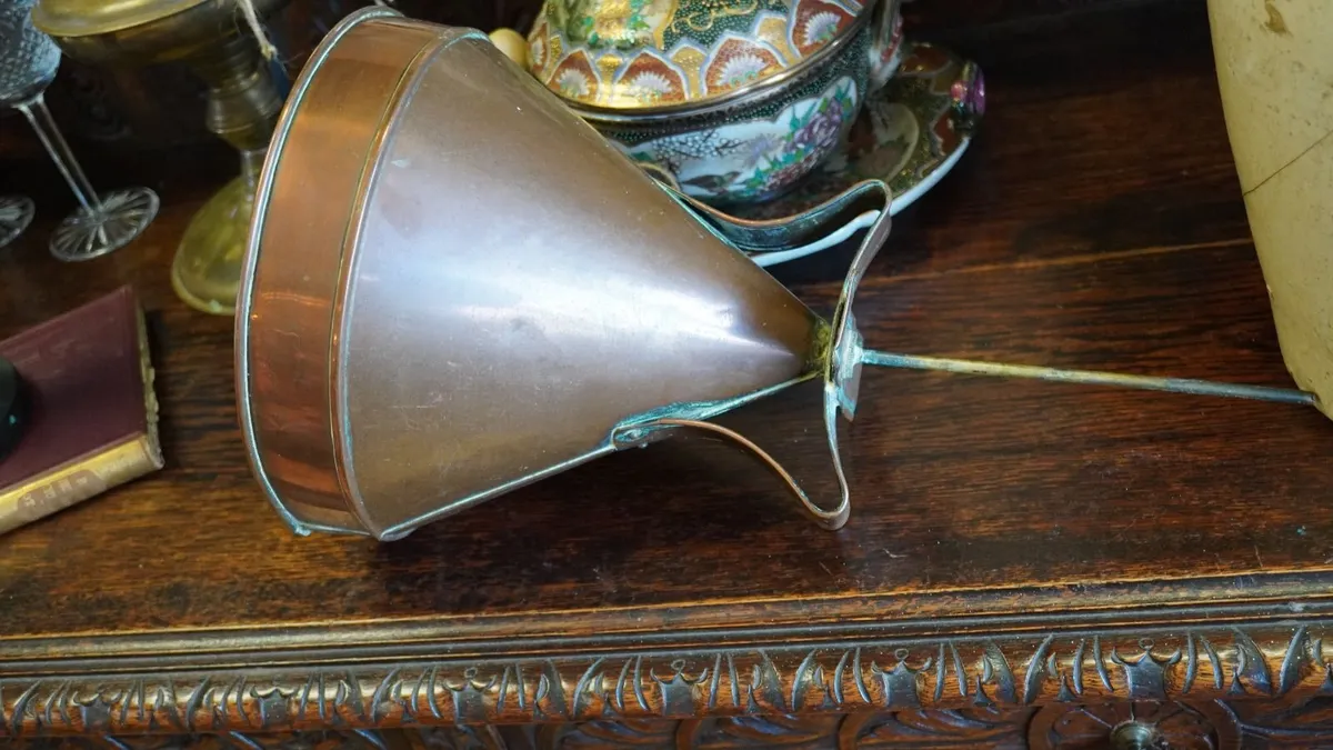 Victorian Copper & Brass Cider Funnel - Image 3