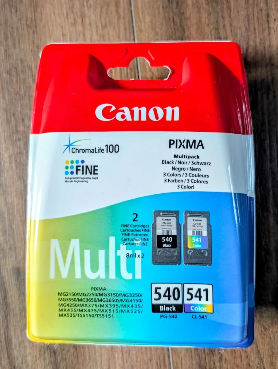 Canon 540 and 541 printer ink pack