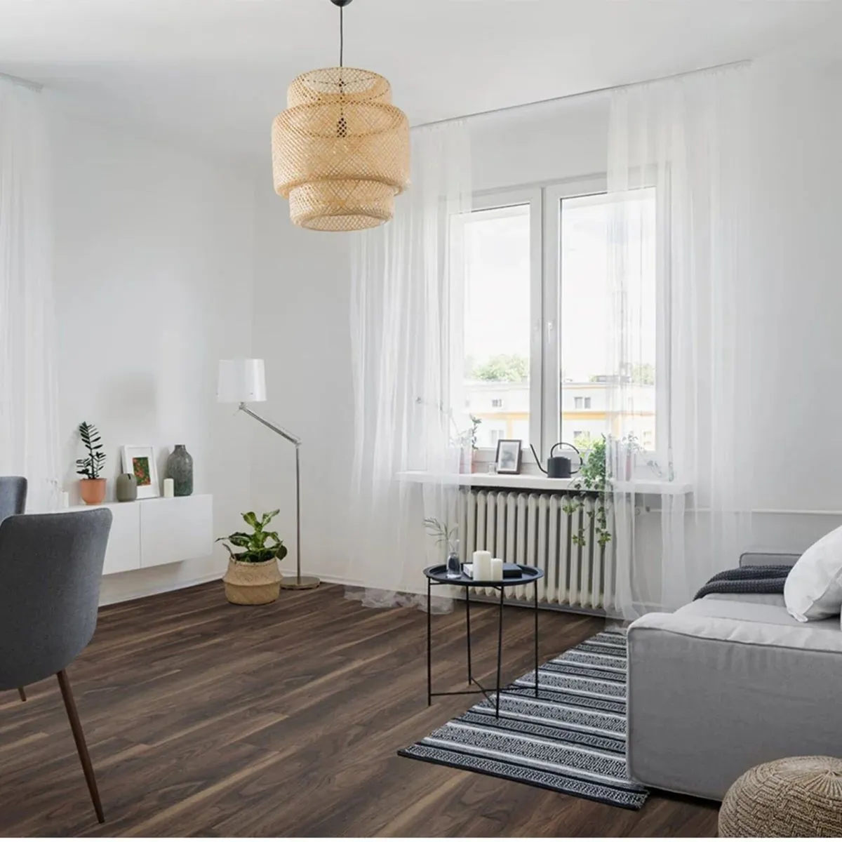Flooring At Bathshack Dark Walnut 12mm Pallet Deal - Image 2