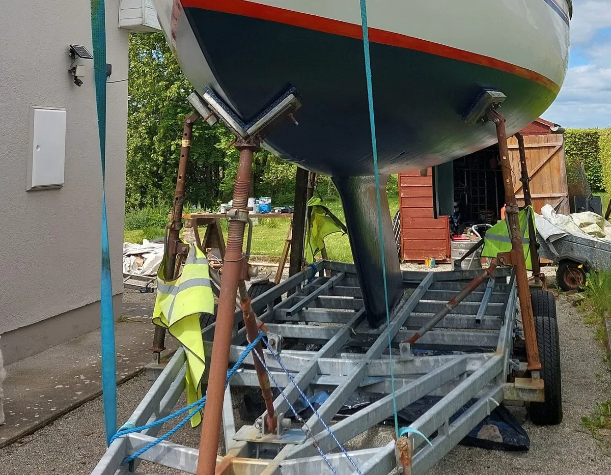 Yacht trailer galvanised with suspension - Image 3