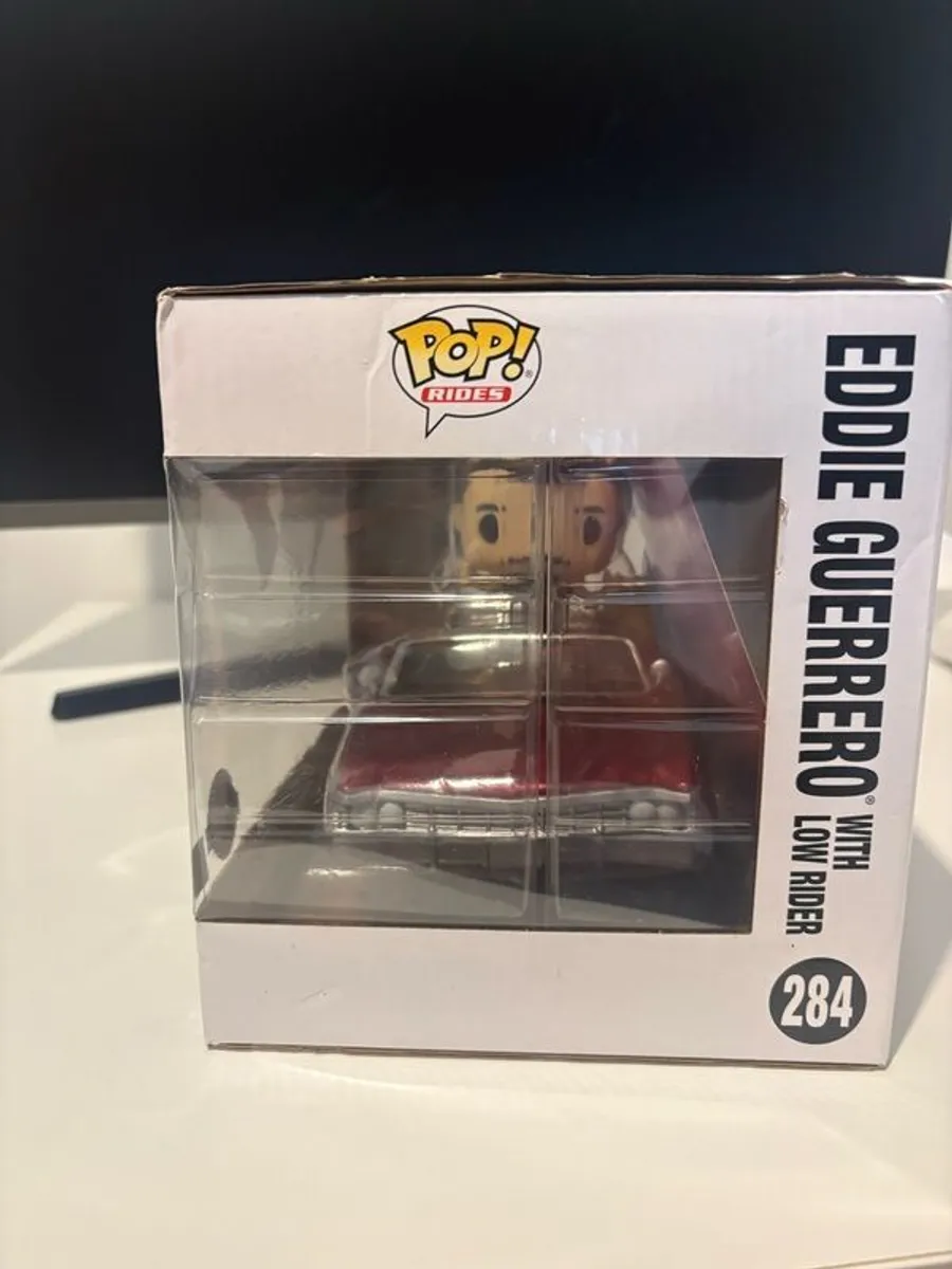 Eddie guerrero Funko pop with low rider - Image 2