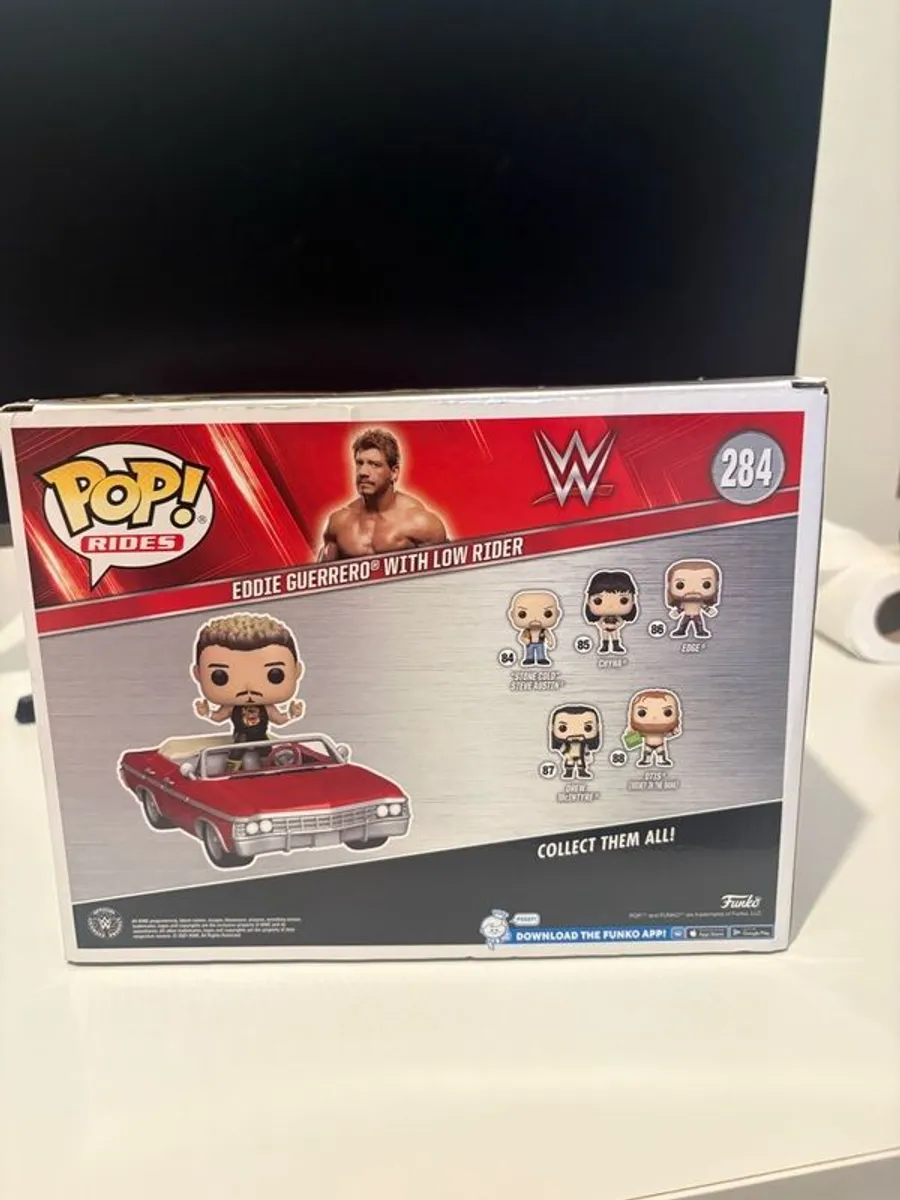 Eddie guerrero Funko pop with low rider - Image 4