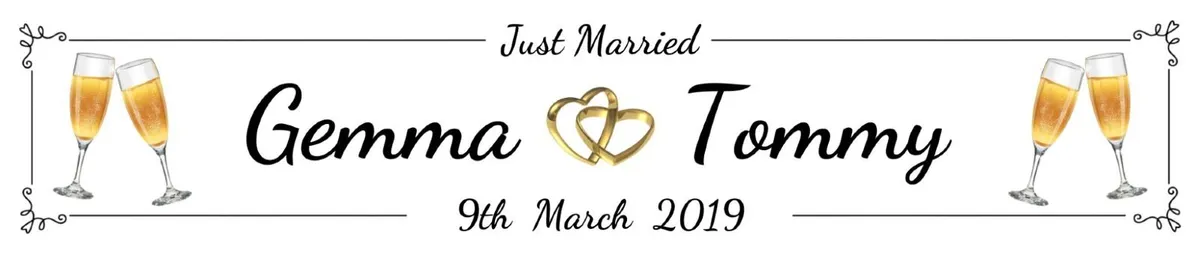 Personalised Wedding Number Plates - Image 3
