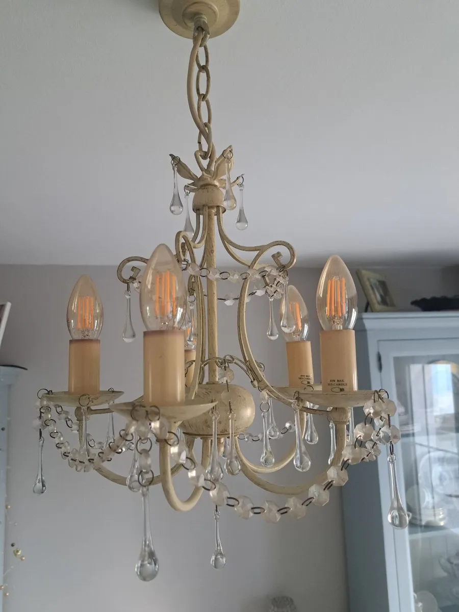 Laura Ashley Light Fitting and Bulbs 2 Available - Image 1