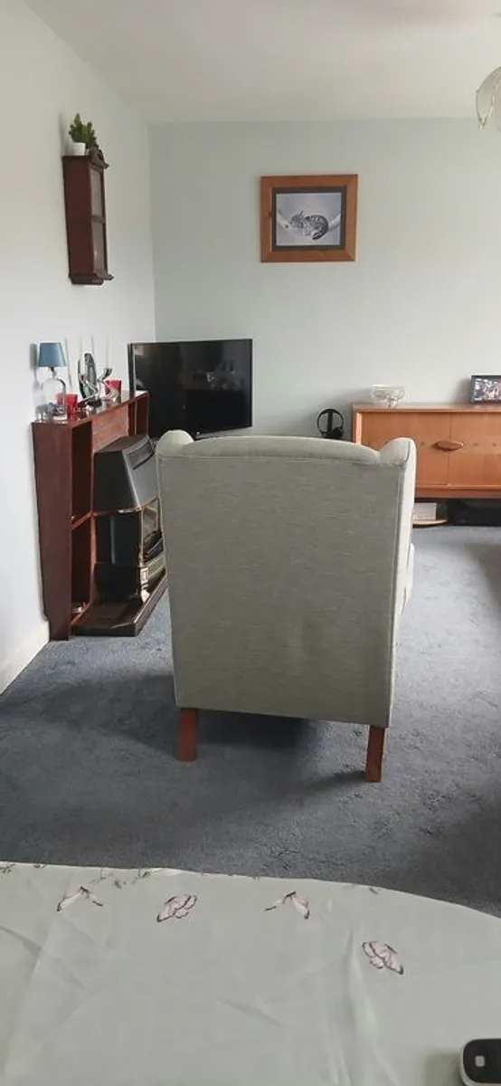 Beautiful neat Sofa with 2 Queen Anne armchairs - Image 3
