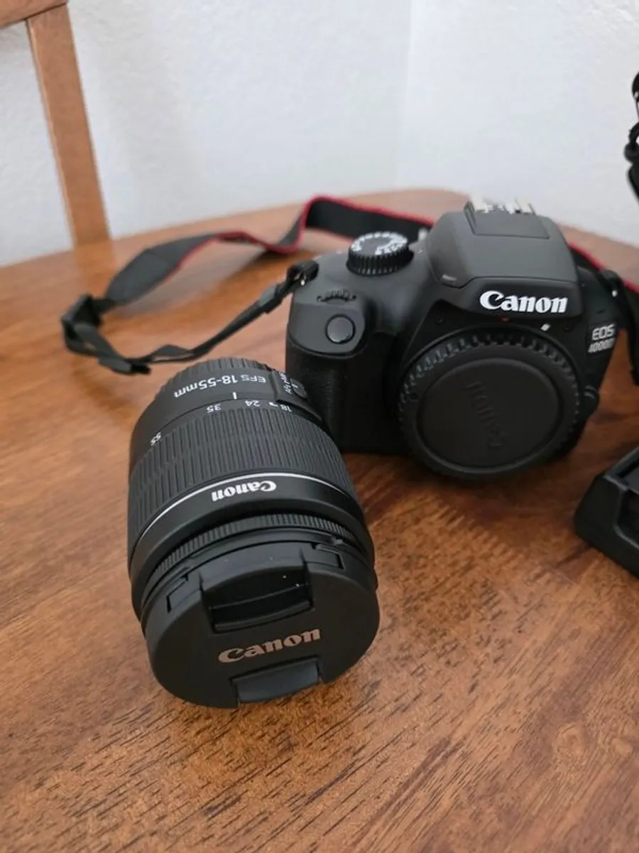 Canon EOS 4000D DSLR 18-55mm Lens with Bag and Accessories - Image 2