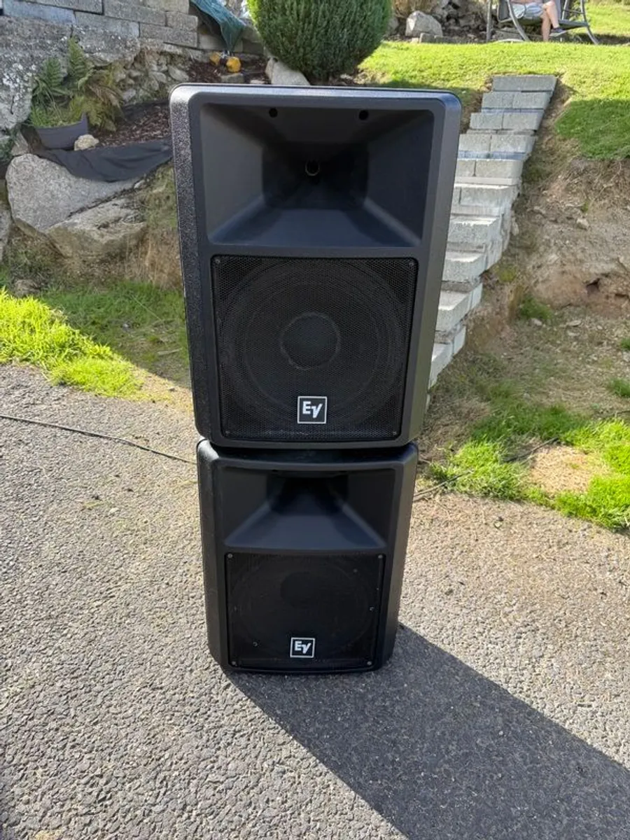 Electro Voice SX 300 12" Passive Speakers with covers - Image 1