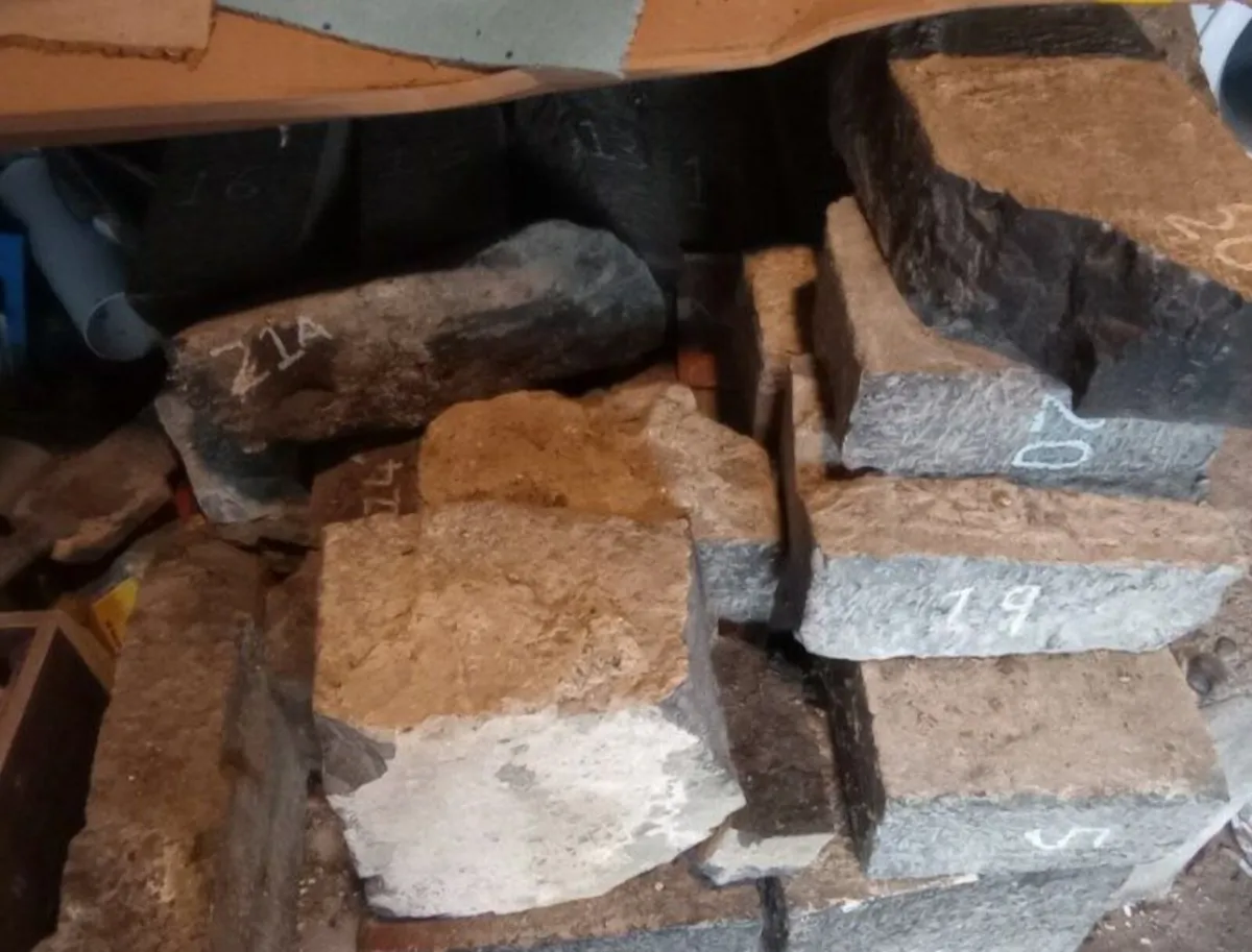 Cottage Stone Fireplace - Image 2