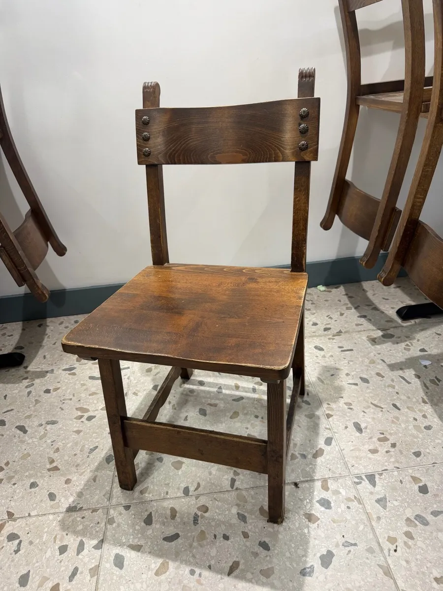 Wooden restaurant/pub chairs - Image 1