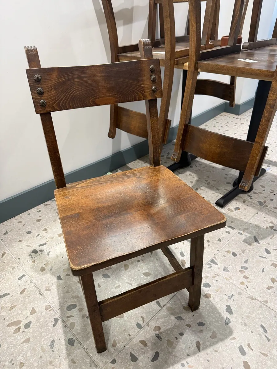 Wooden restaurant/pub chairs - Image 2