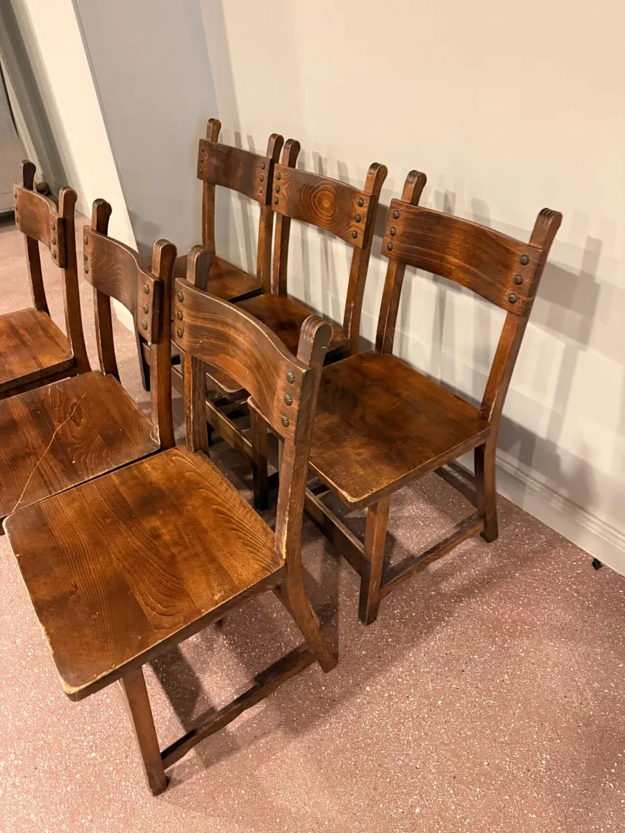 Wooden restaurant/pub chairs - Image 3