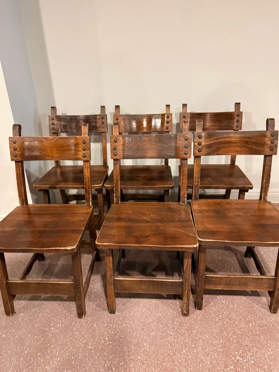 Wooden restaurant/pub chairs - Image 4