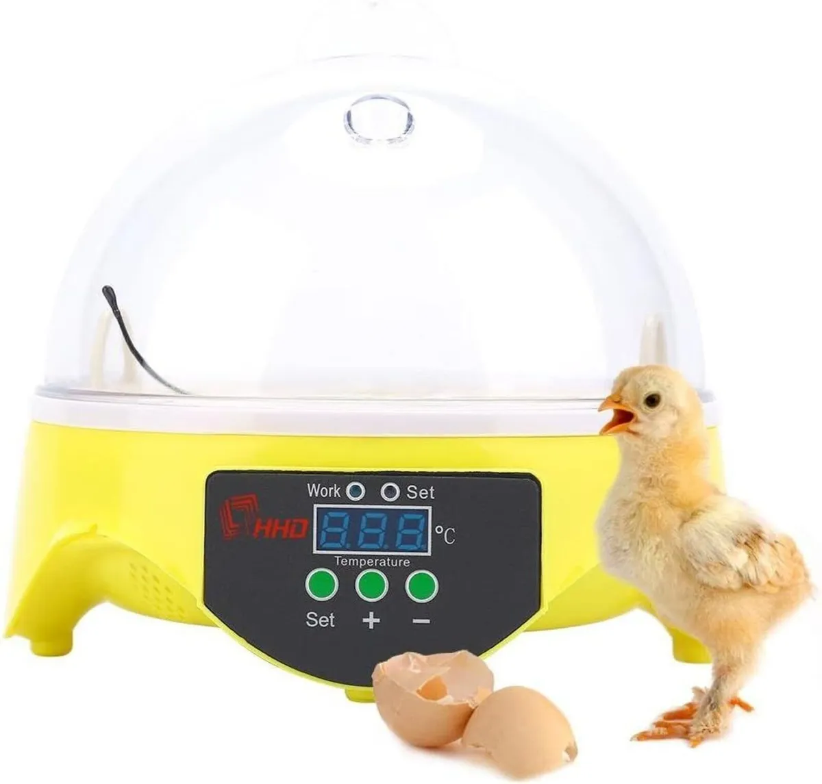Mini 7-Egg Incubator with Temperature Control - Image 1
