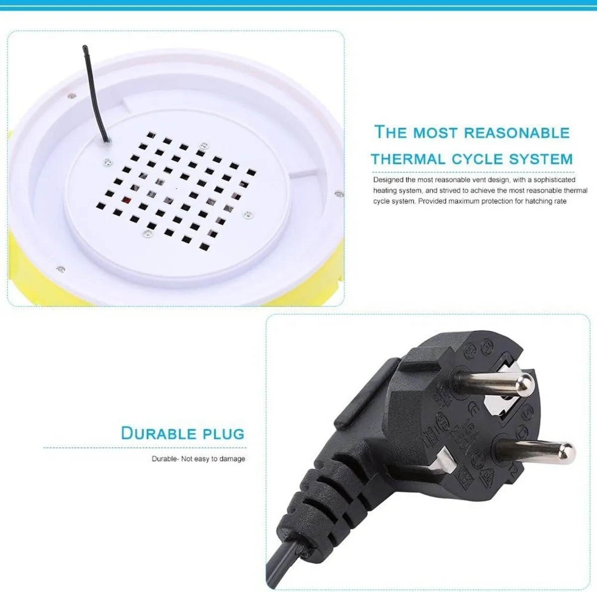 Mini 7-Egg Incubator with Temperature Control - Image 4