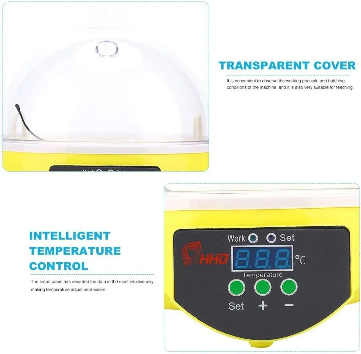 Mini 7-Egg Incubator with Temperature Control - Image 3