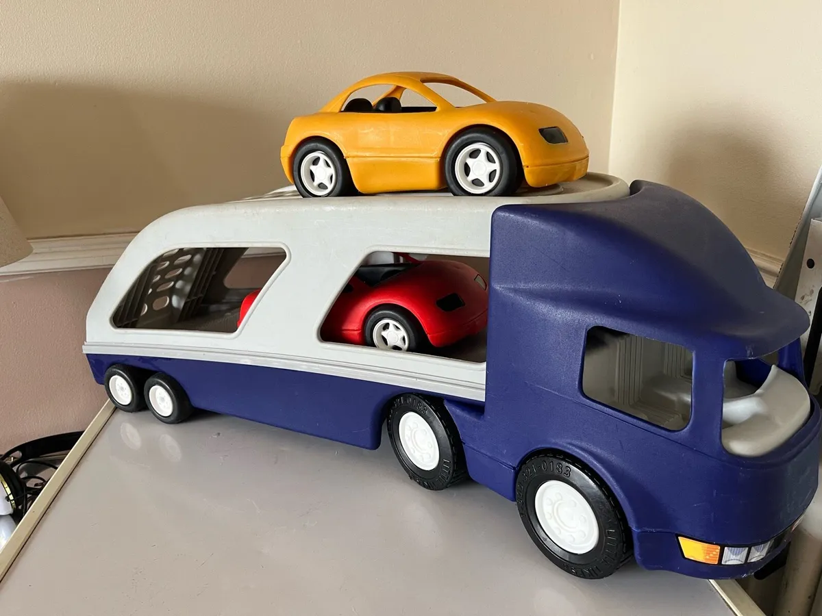Vintage Little Tikes Big Car Carrier Truck - Image 1