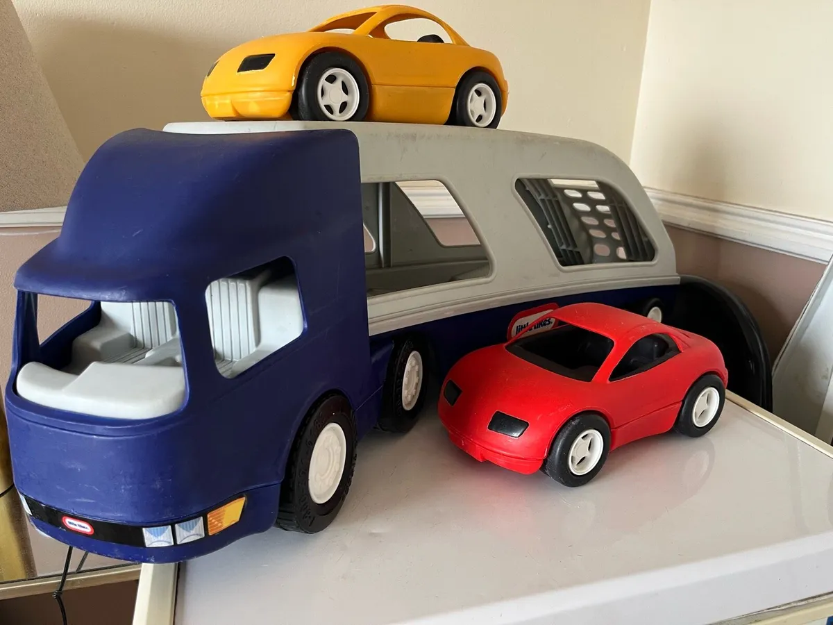 Vintage Little Tikes Big Car Carrier Truck - Image 4