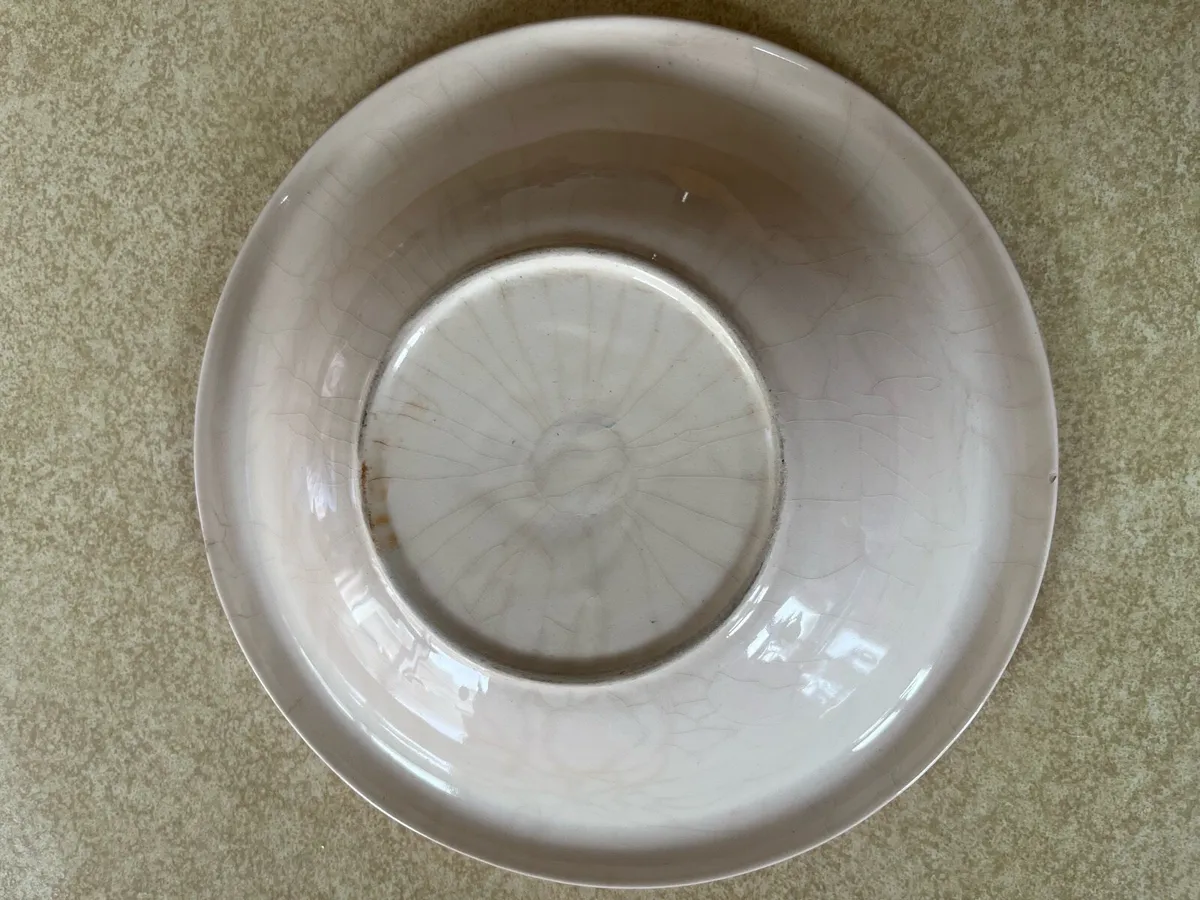Vintage Shabby Chic Floral Ceramic Bowl / Basin - Image 3