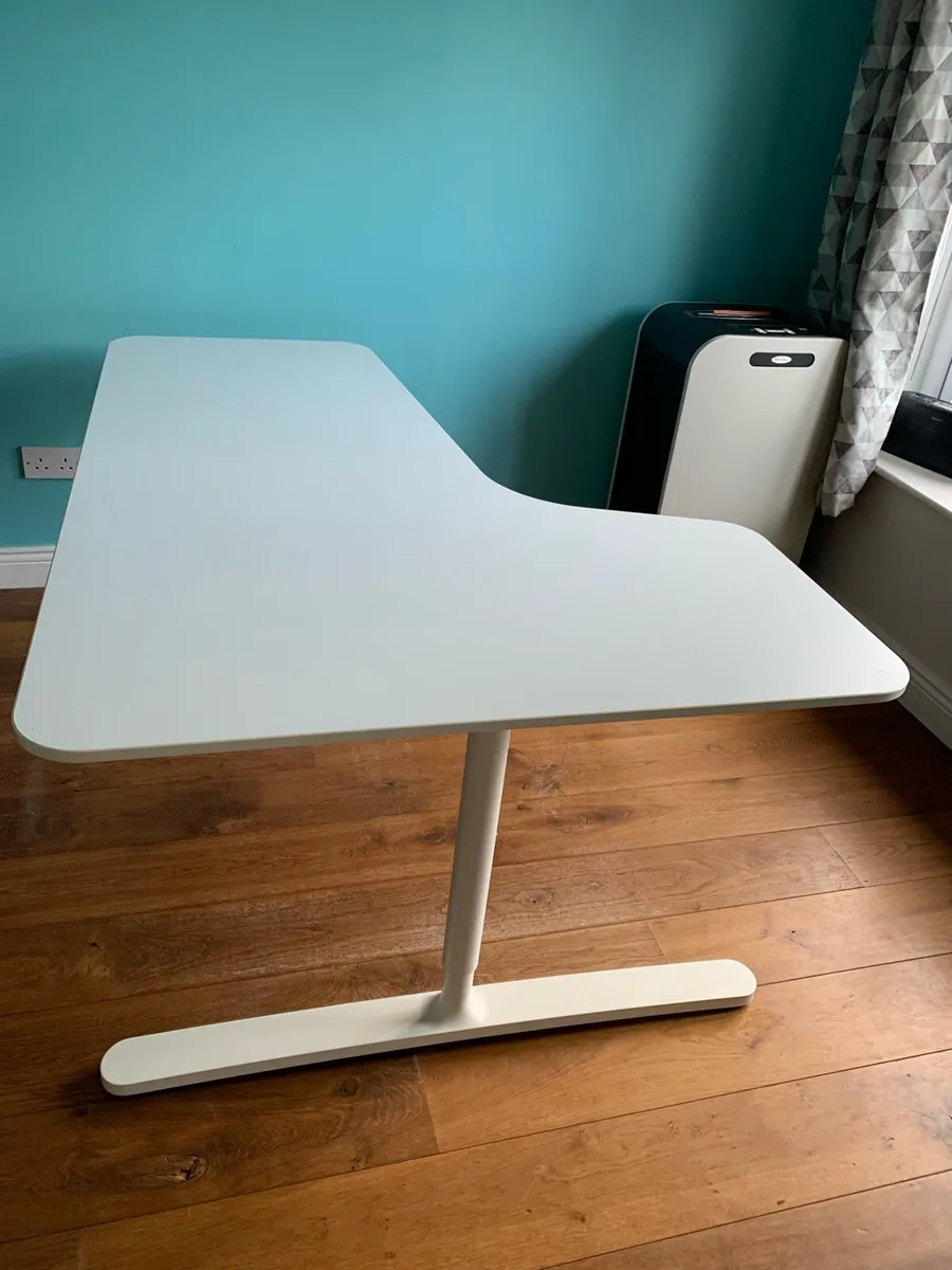 IKEA white office desk - Image 1