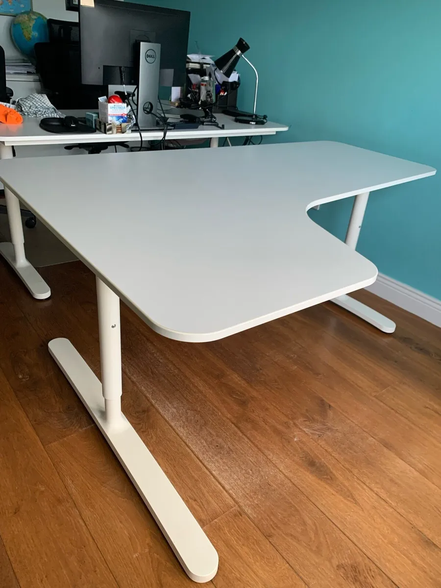 IKEA white office desk - Image 2