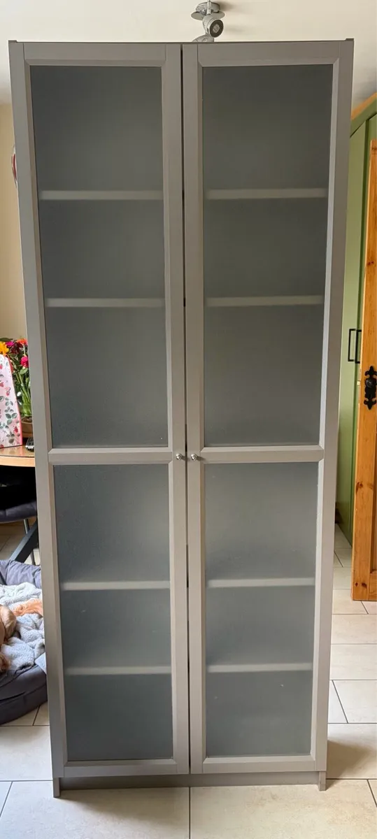 Ikea Billy Bookcase with glass doors - Image 1