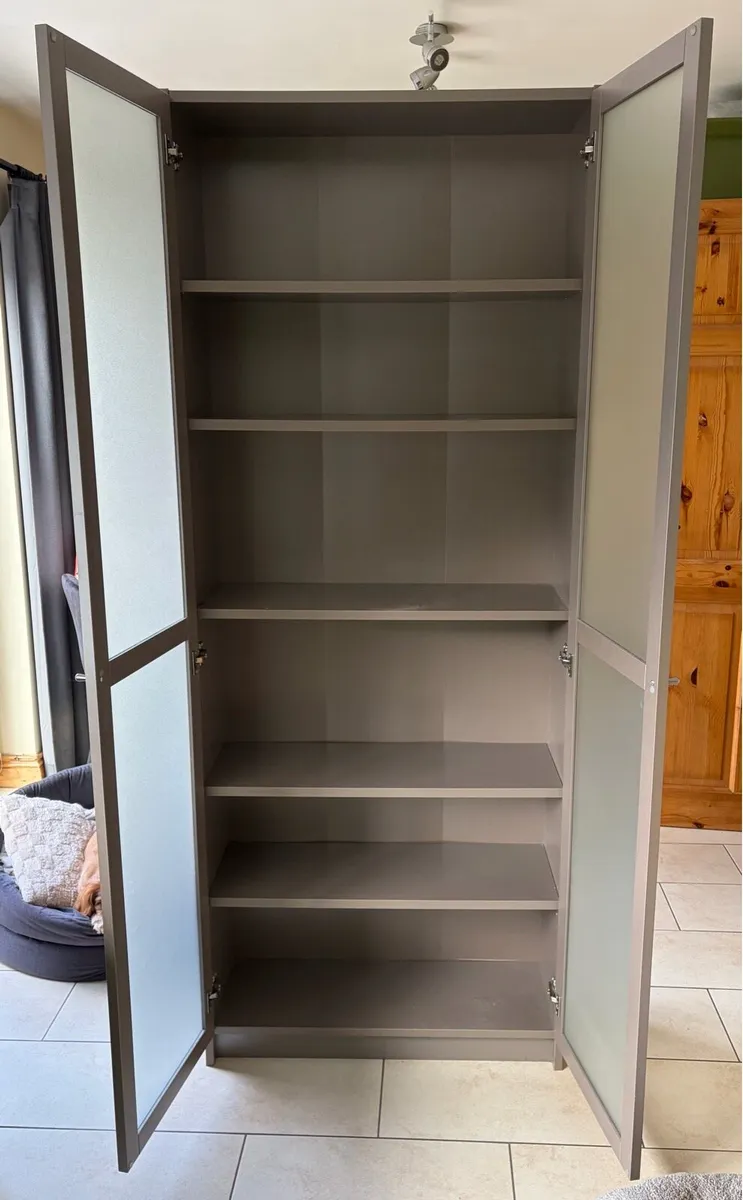 Ikea Billy Bookcase with glass doors - Image 2