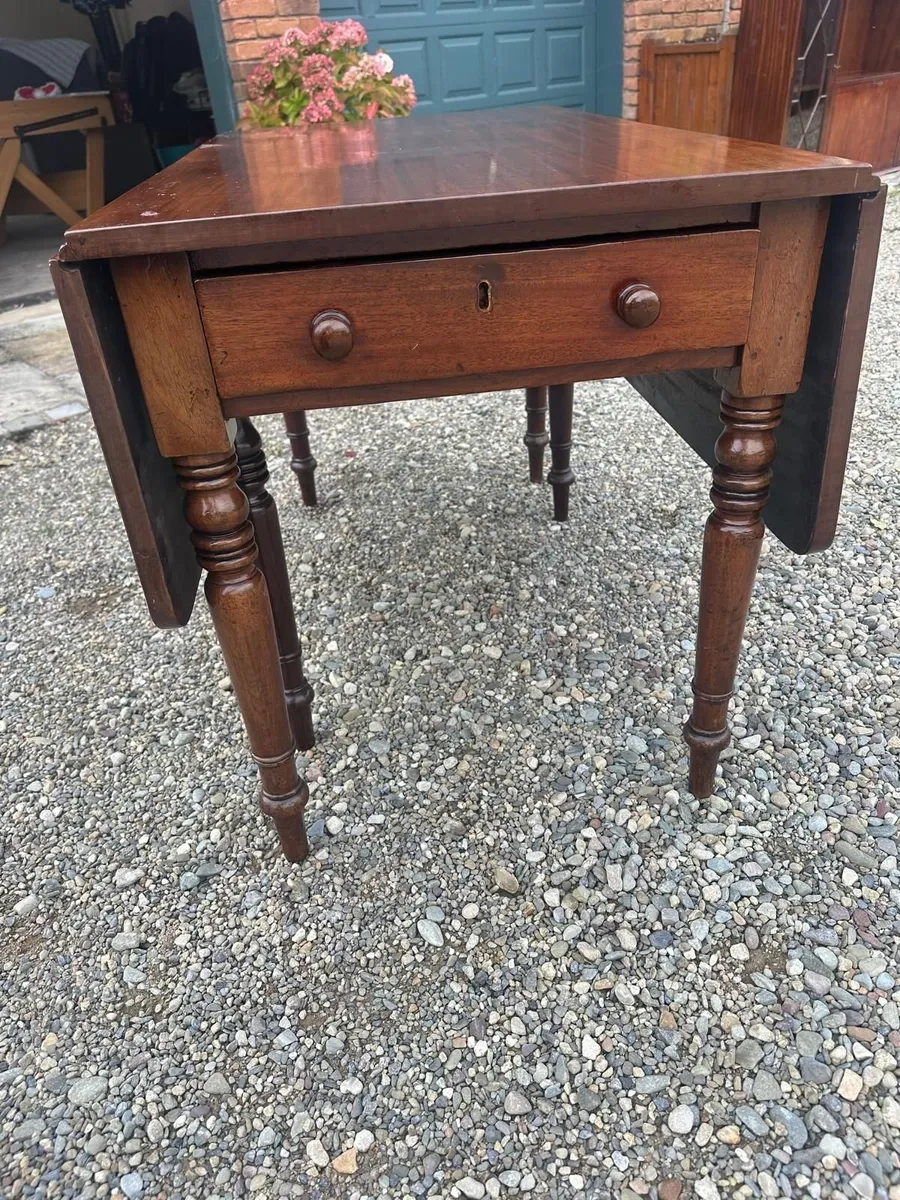 Victorian Drop Leaf Table - Image 3