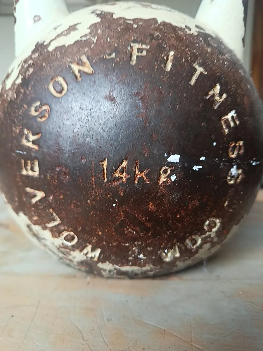 Antique kettlebell 14kg - Image 2