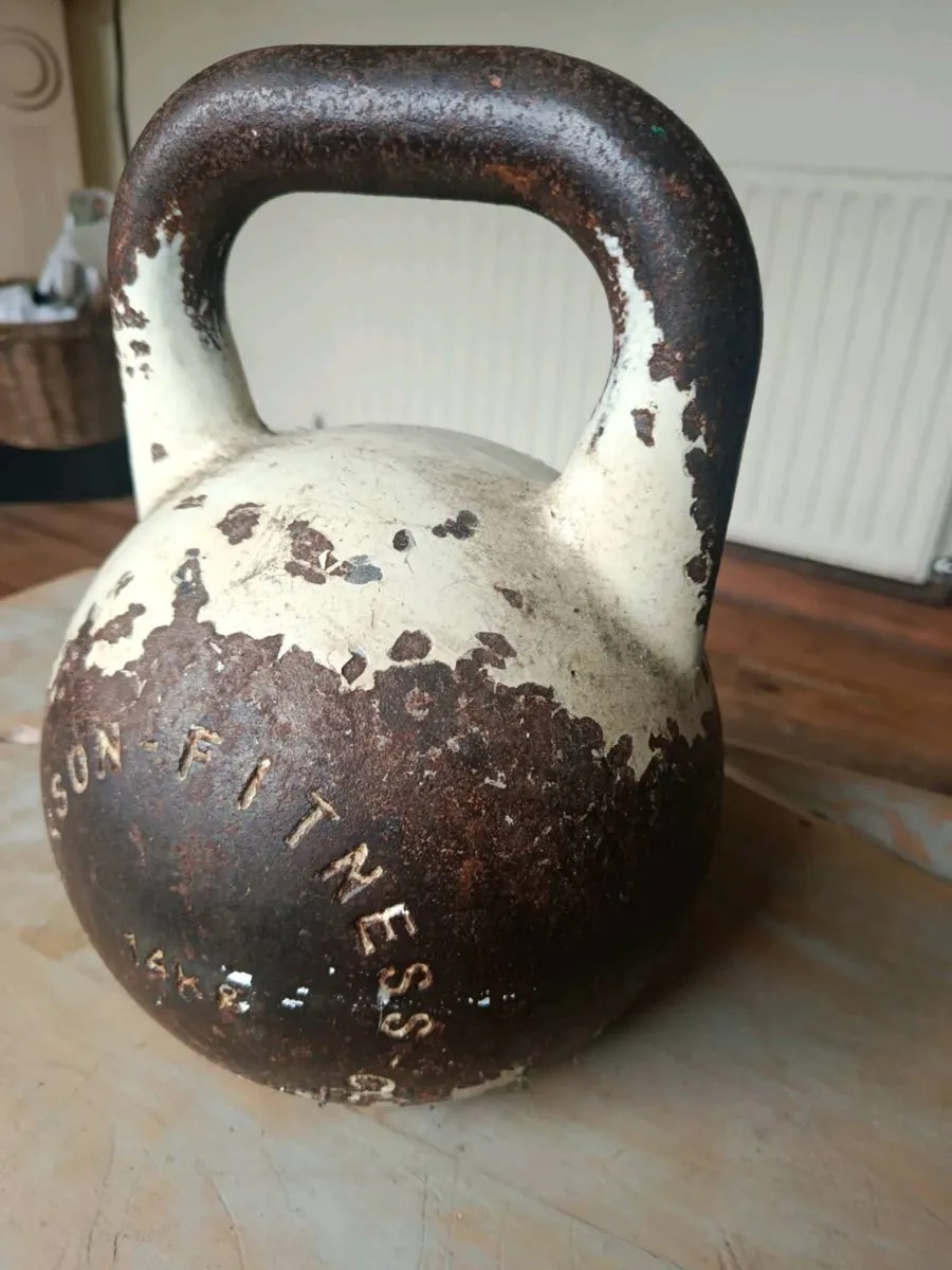 Antique kettlebell 14kg - Image 3